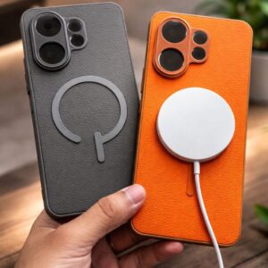 Magsafe leather case