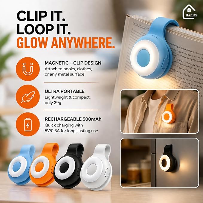 Mini Clip Flashlight with Magnetic Base -Compact Pocket EDC Fill Light Global Warehouse - Image 4