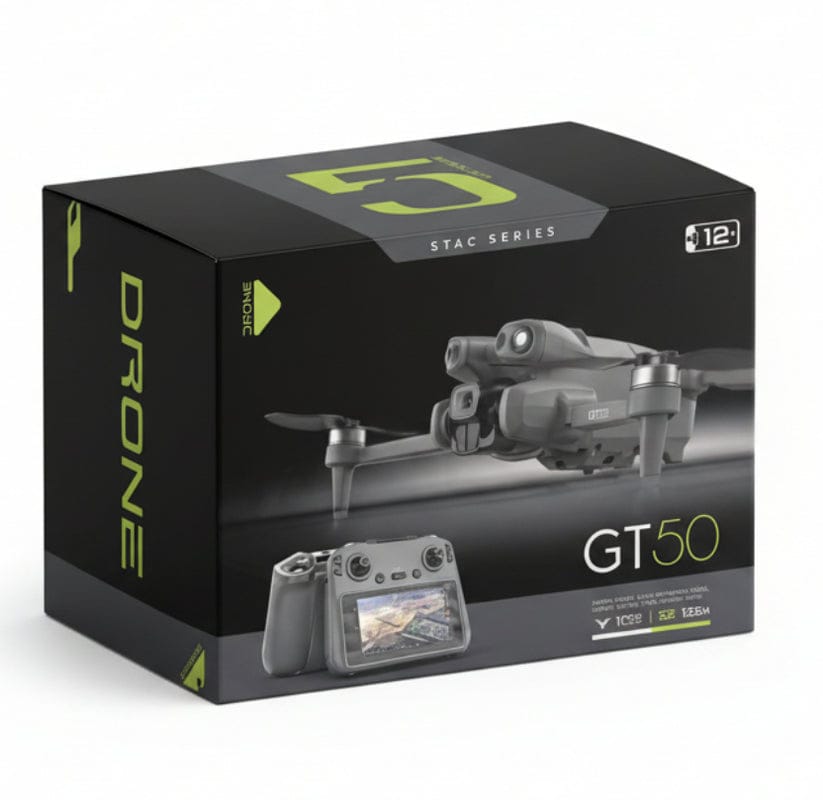 GT50 Pro Mini Drone with Remote Display – Dual Camera 4K HD, Foldable & Portable Design - Image 4