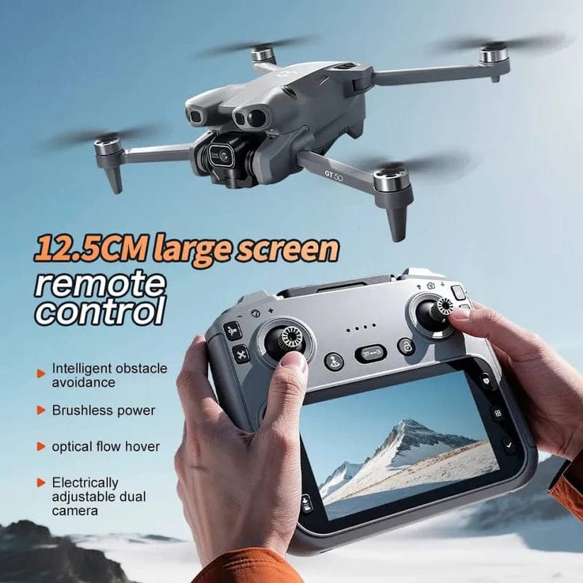 GT50 Pro Mini Drone with Remote Display – Dual Camera 4K HD, Foldable & Portable Design - Image 2